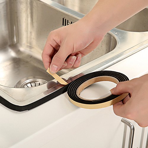 Preisvergleich Produktbild Dichtungsband, selbstklebender Staub, verhindert wasserdichte Wanddichtungsstreifen, für Küche, Spüle, Badezimmer, Waschbecken