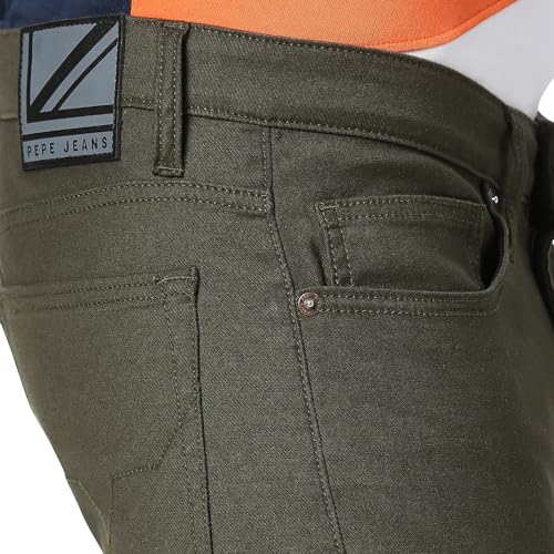 Image of Pepe Jeans Men's Mid Rise Regular Fit Jeans
