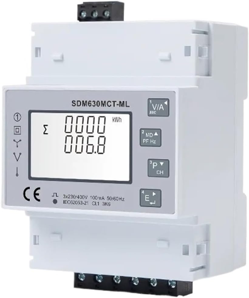 SDM630MCT-ML100mV 3-phase rail dual-load energy meter