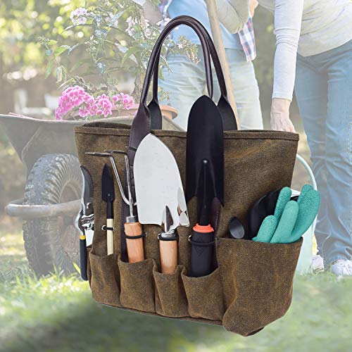 Aibecy Bolsa de ferramentas de jardim Kit de jardinagem Sacola Suporte de kit de ferramentas de jard