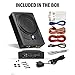 Planet Audio P8AWK Low Profile 8 Inch Under Seat Powered Car Subwoofer - 800 High Output, Built-in Amplifier, for Truck, Boxes and Enclosures, Remote Subwoofer Control