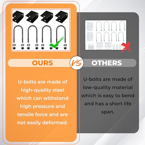 image for dreamdragon Tandem Trailer Suspension Kit for 6,000 lbs Axle – 3,000