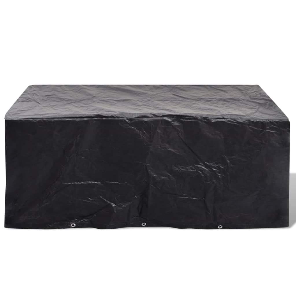 Funda protectora para muebles de jardín, 2 unidades, 240 x 140 cm, con 10 ojales, aluminio, impermeable, protección UV para mesa, silla, banco, salón, balcón, terraza, protección contra la
