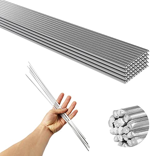 Baguette de Soudure, 50 pièces électrodes de soudage soudure en aluminium à basse température de 2,0 mm - Tiges de soudure faciles à fondre - Résistance à la corrosion (33 cm)