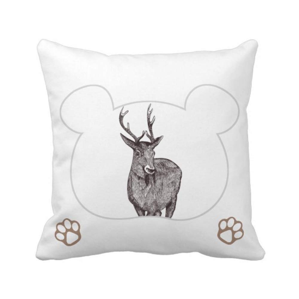 Housse de coussin baroque élan épée lavable pour rénover un canapé