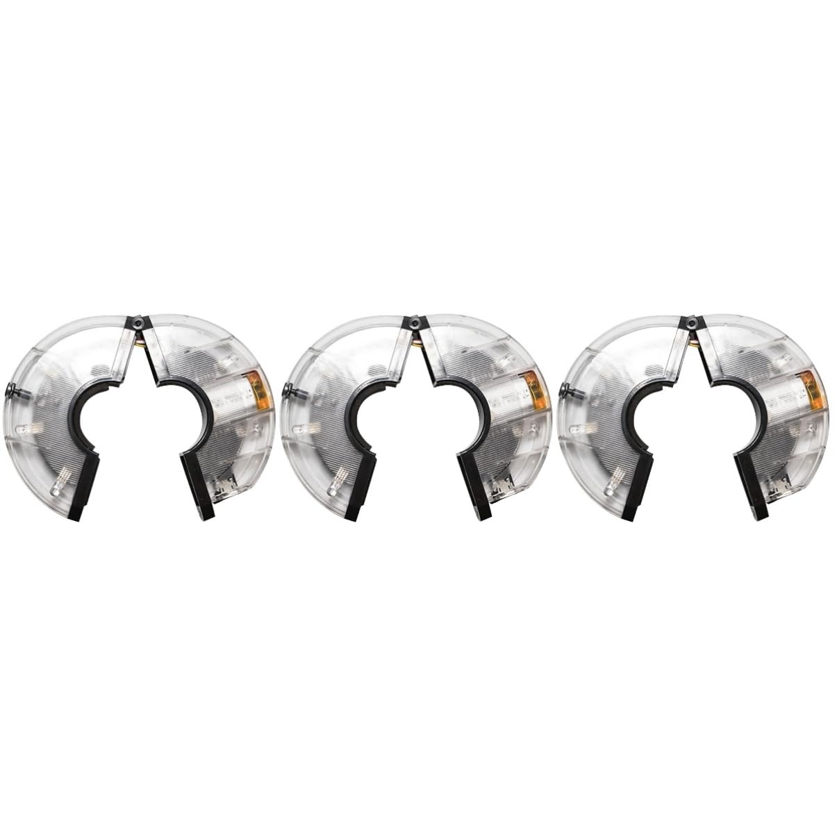TOYANDONA Lumière de Roue LED Étanche pour Vélo Avertisseur de Sécurité Rechargeable USB Couleurs et Modes Éclairage Installation Facile Compatible avec Moyeux