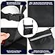 Rollstuhltasche Hinten – Wasserdichte Oxford Rollstuhltasche – 45×40×7.5cm Multifunktionale Rollator Tasche – Aufbewahrungstasche mit Reflektierenden Streifen für Rollstuhl Griffe (Schwarz)