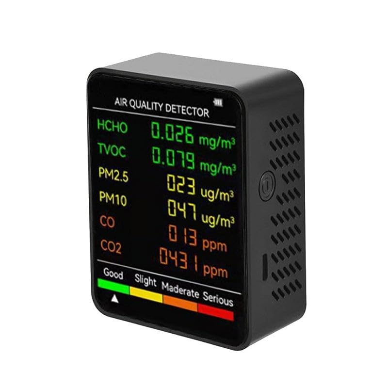 PM2.5/PM10 Air Quality Detector Indoor Air Quality Monitor Black and White (Color Optional)-image-49