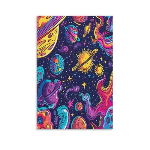 Cuadros decoracion pintura de cuerpo celeste para tapar paredes vacías
