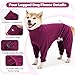 Dotoner Fleece Hundepullover Wintermantel Hundemantel Grosse Hunde Fleecejacke mit Beinen Hundebademantel für Kleine Mittelgroße Haustiere Hundebekleidung,Chihuahua,Beagle,Weicher Hunde Pyjamas