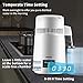 VEVOR 1.1Gal Water Distiller, 0.3Gal/H, Distilled Water Maker Machine 750W 0-99H Timing Set Temp Display, 304 Stainless Steel Countertop Distiller Plastic Carafe Cleaning Powder 3 Carbon Packs, White