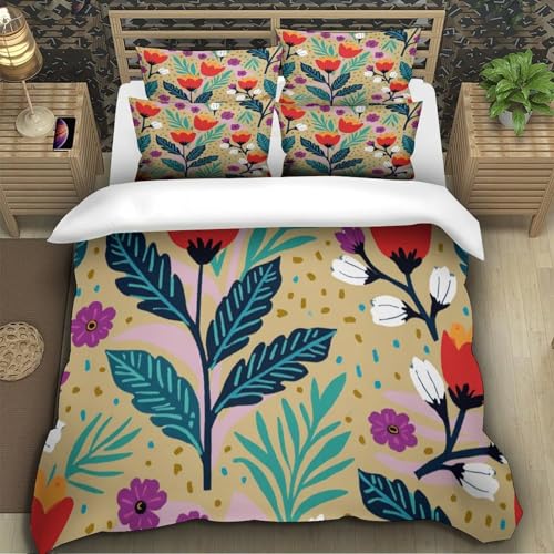 Housse de couette haut de gamme 260x220 imprimé 3D super doux