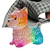 Generico Chiens En Résine   Résine, Ornement En Resne Défumé D'Art Moderne, Figurines Miniatures De Chiots Colorés, Sculpture De Chiot En Rsina Défumée | Décoration Créative Pour La Maison,