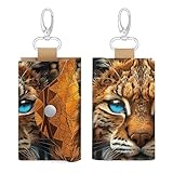 Portefeuille antivol multifonction : ce portefeuille Bobcat aux yeux bleus est adapté pour ranger des clés ordinaires, des clés de voiture, des cartes bancaires et de la monnaie. Il a une grande utilisation de l'espace et est le meilleur choix pour offrir à vos proches et amis.