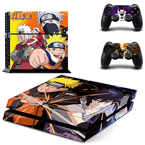 Homie Store PS4 Pro Skin - Ps4 Skins - Ps4 Slim Sticker - Anime Naruto PS4 Skin Sticker Decal Vinyl for Sony PS4 Playstation 4 Console and 2 Controllers PS4 Skin Sticker