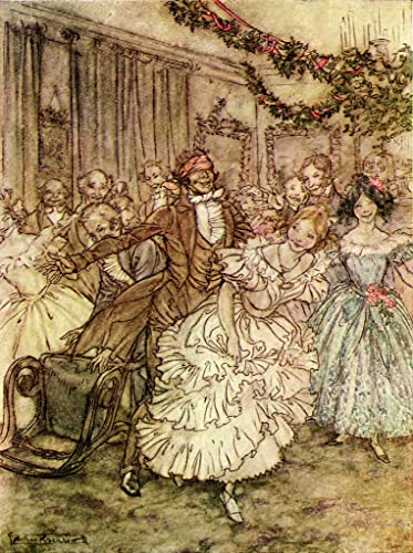 Toile Charles Dickens Un chant de Noël d'Arthur Rackham, impression artistique premium