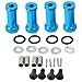 Cuasting Adaptadores hexagonales de rueda de 12 mm de alargar 30 mm de extensión para WLtoys 144001 12428 A959 RC Car Upgrade Recambios, color azul