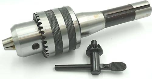 Portabrocas de alta resistencia de 132"- 12" con llave de mandril y eje R8 - Nuevo