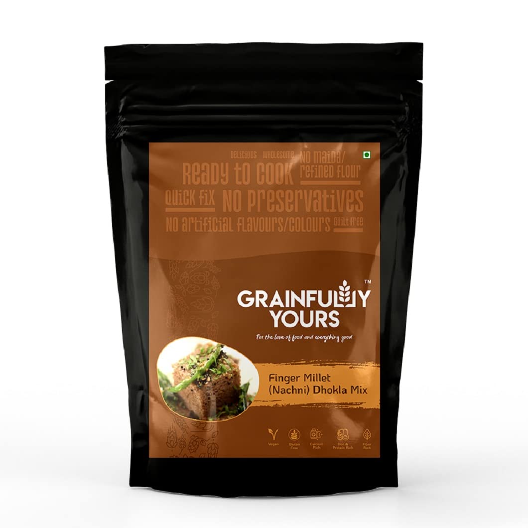 Grainfully Yours - Finger Millet (Nachni or Ragi) Dhokla Mix, Ready to Cook Premix [200g Pack] (B0BYND2PLX) Amazon Price History, Amazon Price Tracker