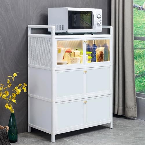 Microwave Kitchen Shelving Unit SpaceSaving Storage Rack for Pantry Dining Room Bathroom Balcony LaundryVersatile Étagère Organizer for Home Use