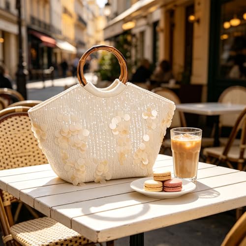 Bolso Tote Resort con Lentejuelas para Mujer miniatura 2