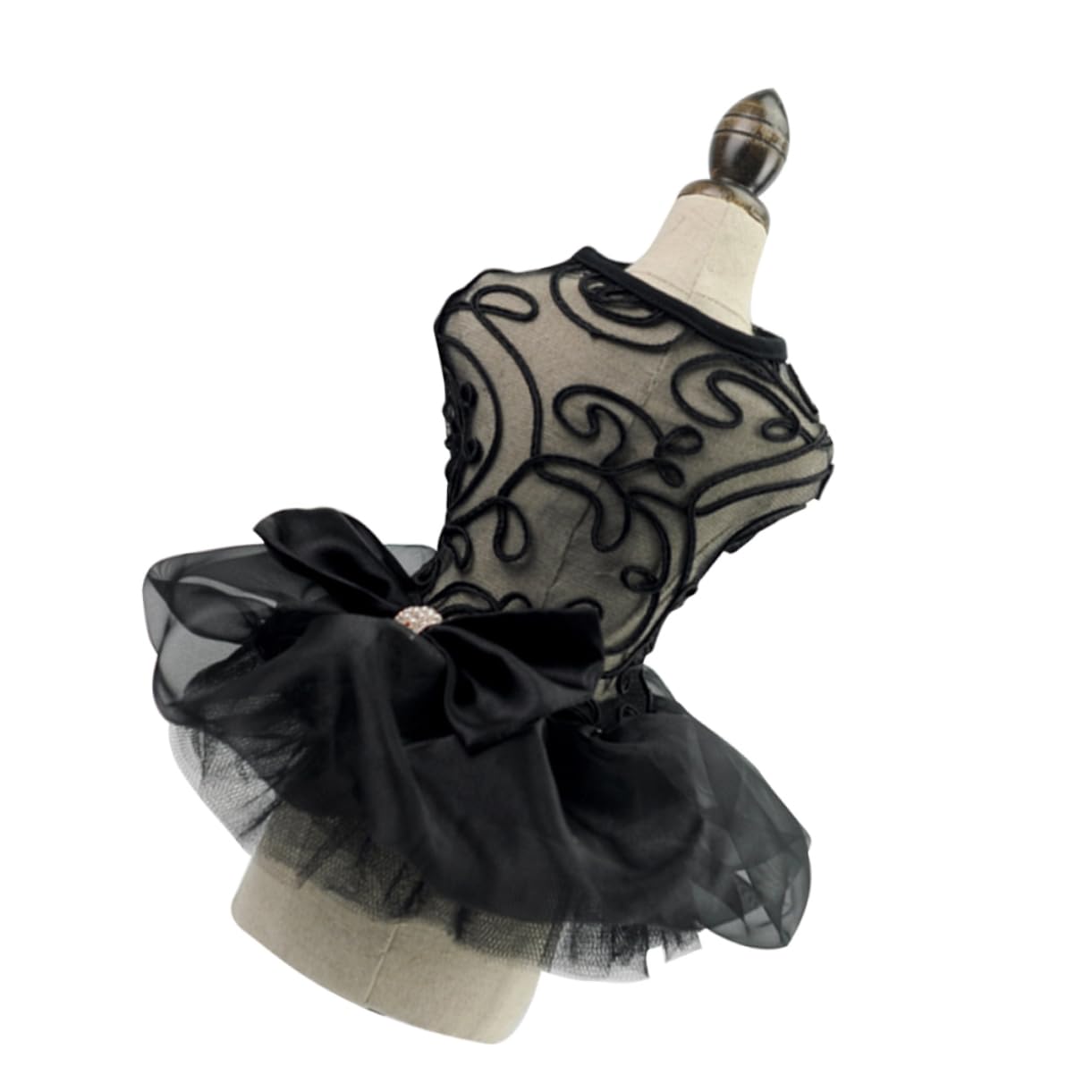Robe de mariage dentelle pour chien vêtement souple pour petit animal