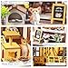 DIY Miniature House Kit,Tiny House Pet Shop with Furniture & LED,DIY Dollhouse Miniature Kit for Adults Teen,Mini House Building kit,3D Wooden Craft Mini Model Kit,Birthday Gifts Home Decor