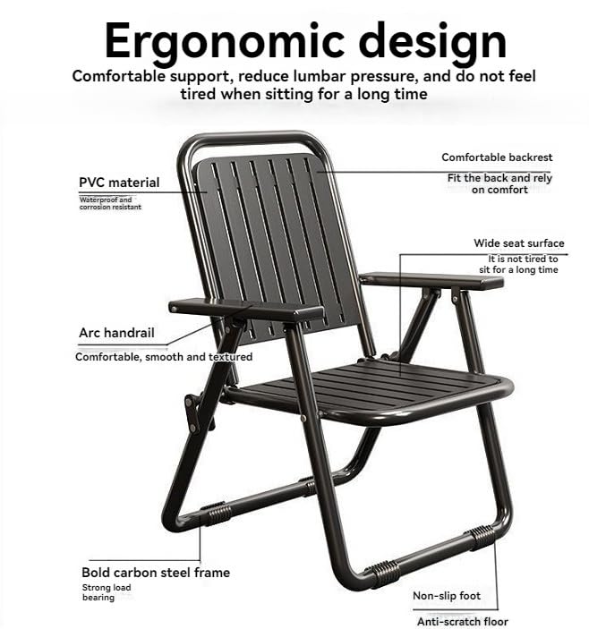 Chaise de camping pliable imperméable ultra légère pour randonnée