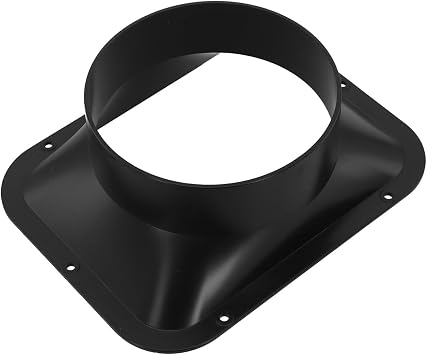 Duct Connector Flange, Square to Round Straight Ducting Plate Kitchen Hood Ventilation, For Cooling Heating Ventilation System HVAC150MM