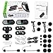 FreedConn Motorcycle Communication System, T-COMVB Helmet Bluetooth Headset for Motorbike Skiing 2~3 Riders Pairing/ 800M Range/ 2 Pack Hard/Soft Mic