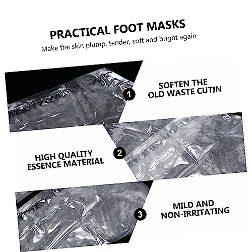 Healeved 12 Pares Pé com a membrana do pé máscaras úteis para os pés máscaras de peeling de pés chul