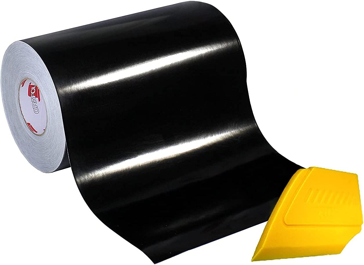 ORACAL651 Gloss Black Vinyl 12" x 20ft + Squeegee