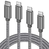 Emballage pratique : lot de 3 câbles USB C pour iPhone peuvent être utilisés dans plusieurs endroits, de sorte que vous n'avez pas à transporter le même câble de charge pour iPhone avec vous à tout moment. Vous pouvez utiliser un câble Lightning de type C de 1 m à votre ordinateur de bureau ou dans la voiture, un câble de charge USB-C de 2 m sur le canapé ou dans le lit ou un câble Lightning de 3 m sur la terrasse, de sorte que vous n'avez pas à vous soucier des câbles trop longs ou trop courts