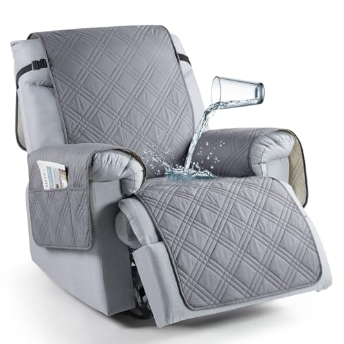 TAOCOCO 100% Waterproof Recliner Chair Cover, Non Slip Recliner Covers