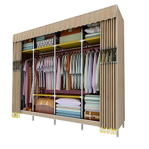 Armario portátil de tela grande para organizar ropa en el dormitorio 2