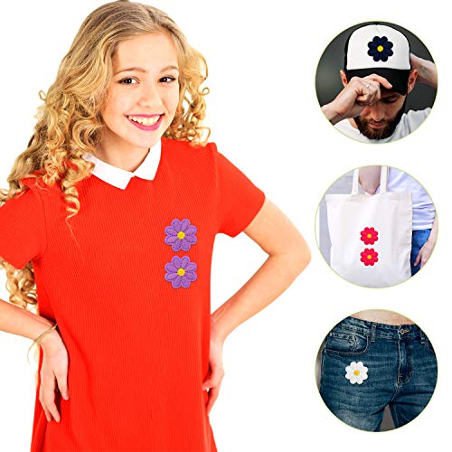 33 Pieces Flower Applique Patches Iron On Flower Patches Embroidered Repair Patches Mixed Color Decorative Patches For Clothes Dress Plant Hat Jeans #TOP4