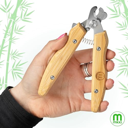 Mikki Bamboo Claw Clipper For Dogs & Cats, With Safety Stop to Reduce Risk of Over Clipping - Image 2