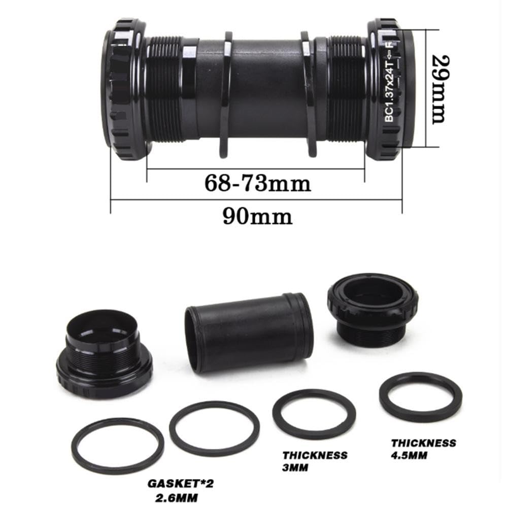Lega di alluminio 3-Bolt Road per la guarnitura della bici 170mm con corona stretta larga 40-48T e movimento centrale 8-12 velocità