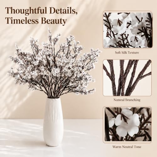 Image of Mandy's 6 Bundles Artificial White Baby's Breath Flowers