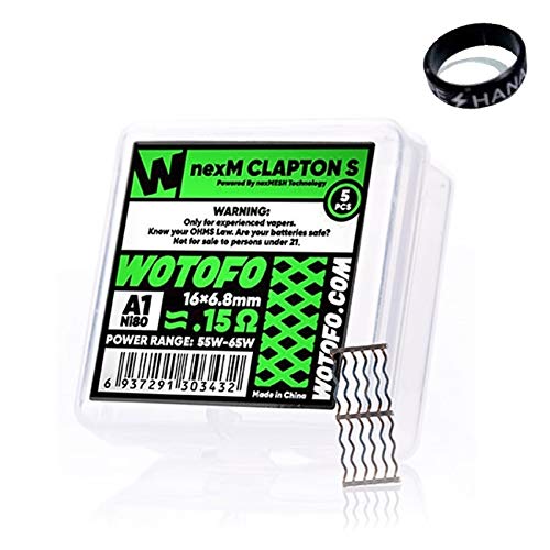 WOTOFO nexMESH COIL CLAPTON S 0.15�� 5PCS �E�H�g�t�H �l�N�X���b�V�� �R�C�� �N���v�g�� for Profile RDA Profile Unity RTA Profile M RTA VAPE HANA �I���W�i��