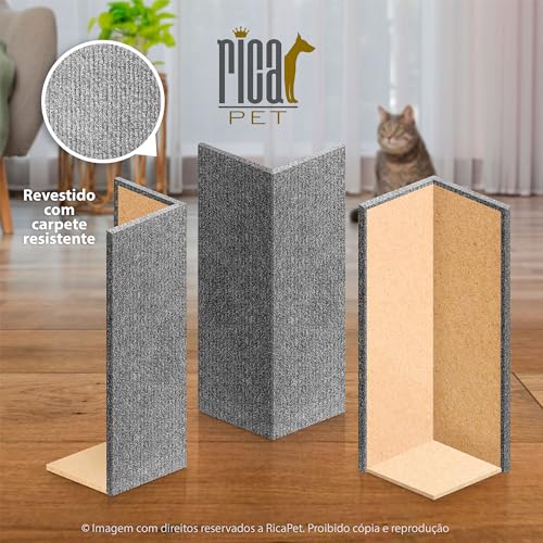 Protetor Para Braço De Sofá E Arranhador Para Gatos Cinza - Par