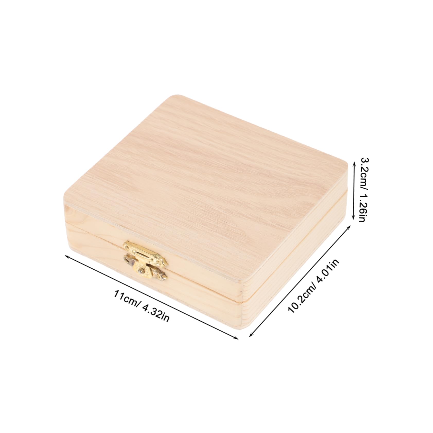 MUCKLILY Microscope Slide Container Wooden Box for Slides 15-Piece Storage Case