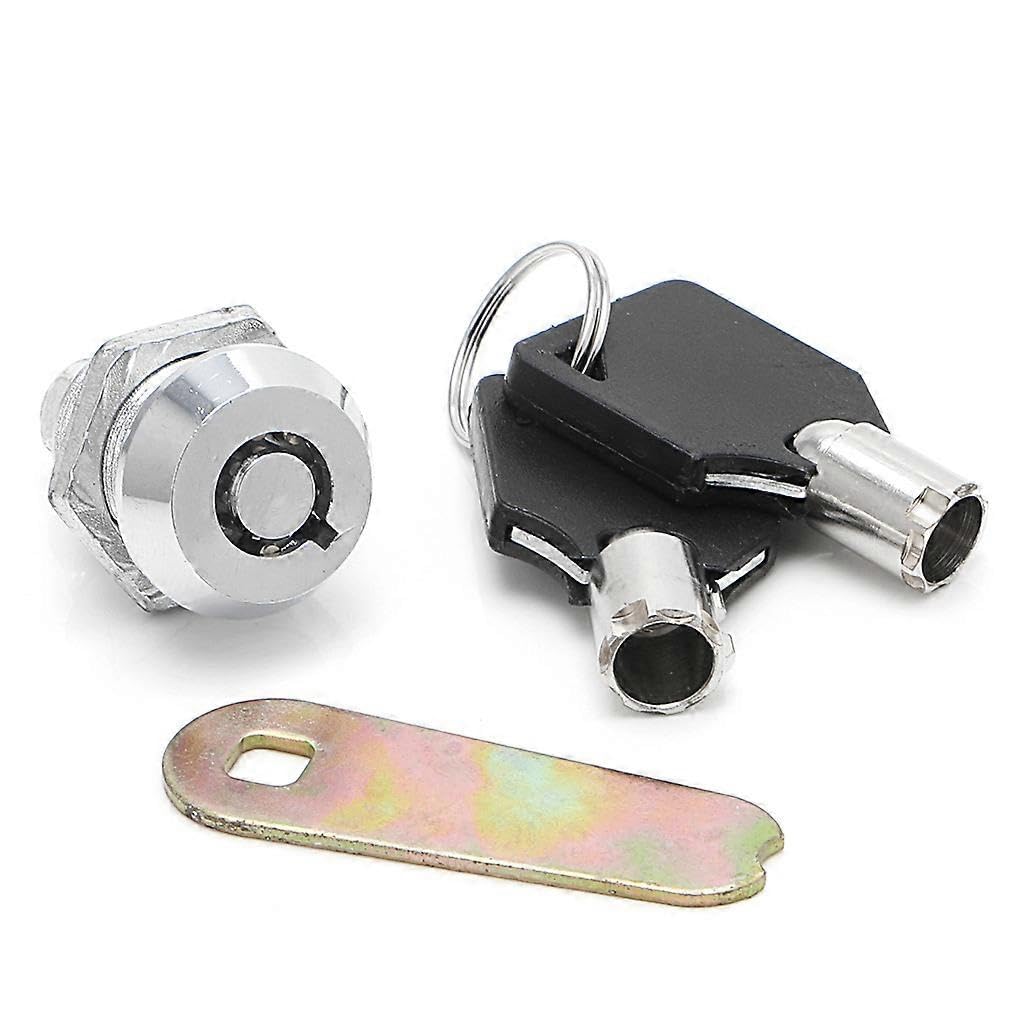 Drawer Tubular Cam Lock for Door Mailbox Cabinet Cupboard w/2 Keys 20mm