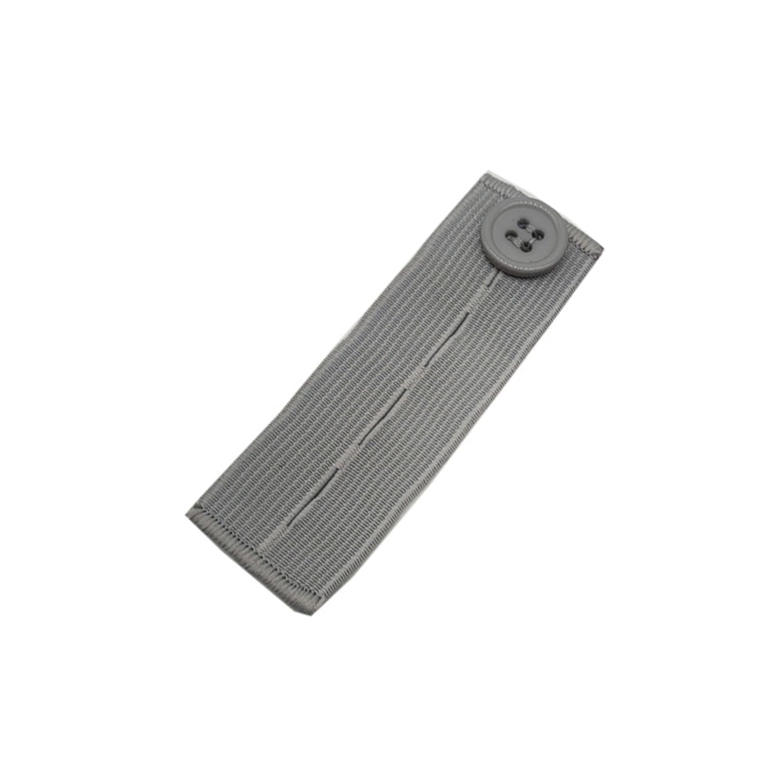 Luojuny Button Extenders for Jeans, Waist Extender Elastic Adjustable Pregnant Women, Chubby Men Unisex Buckle Band Waistband Extenders Maternity-Pants Extender for Trouser, Jeans Grey