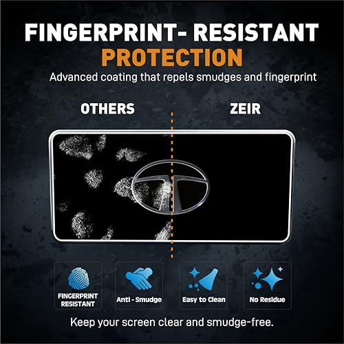 Image of ZEIR [4 PACK Screen Protector For TATA NEXON 2026 Fearless + PS, DK & RDK-10.25 INCH INFOTAINMENT (Thin Corners) + 10.25 INCH INSTRUMENT CLUSTER + STEERING + AC GUARD Accessories [Not Tempered Glass]