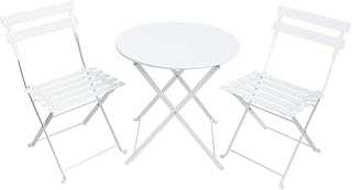 Jabadabado C1005 Cafe-Set aus Metall, Weiß