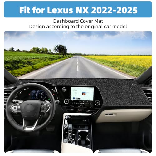 Image of Dash Cover Mat for Lexus NX 250 350 350h 450h 2022-2025 Non-Slip Dashboard Cover Mat Sunshade UV Rays Protector Interior Accessories