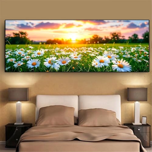 Peinture diamant fleur Mefooge kit complet blanc 40x80cm - 2