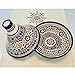 MIRATILE Handmade Moroccan Ceramic Tagine Cooking Pot, Hand Painted Cooking and Serving Pot, Handmade Tagine pot For Your Kitchen, Ceramic Pots For Cooking with Two Gifts (8