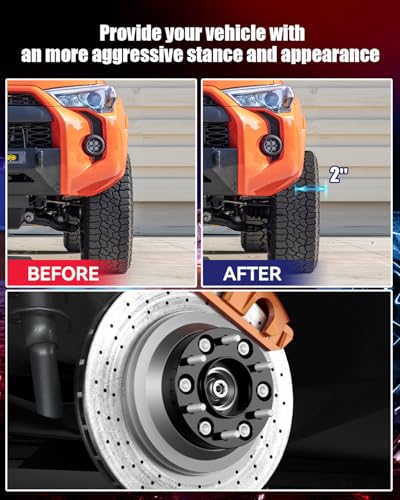 Image of FLYCLE 6x5.5 Hubcentric Wheel Spacers for 2024 2025 2026 Tacoma with M14x1.5, 2 inch 6x139.7mm Wheel Spacer 95.2mm Center Bore for 2022-2026 Tundra,2023-2026 Sequoia, 2021-2026 LX600,2023-2025 GX550